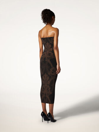 Metallic Jacquard Dress