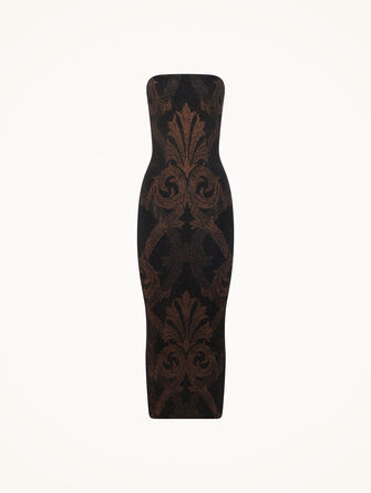 Metallic Jacquard Dress