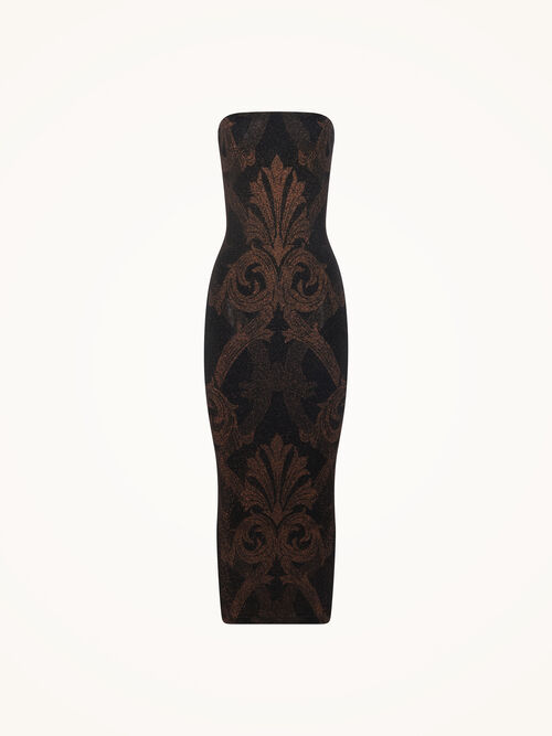 Metallic Jacquard Dress