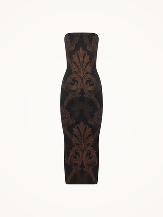 Metallic Jacquard Dress