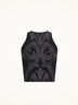 Metallic Jacquard Crop Top