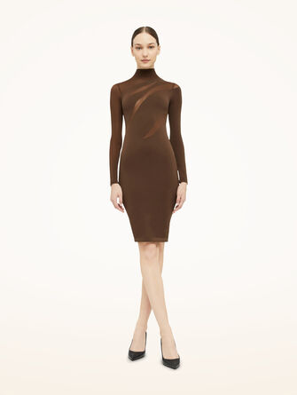 Sheer Opaque Dress