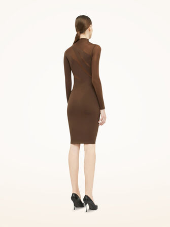 Sheer Opaque Dress