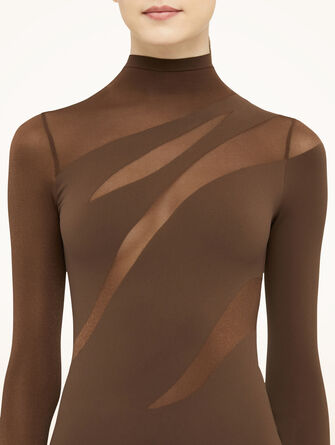 Sheer Opaque Dress