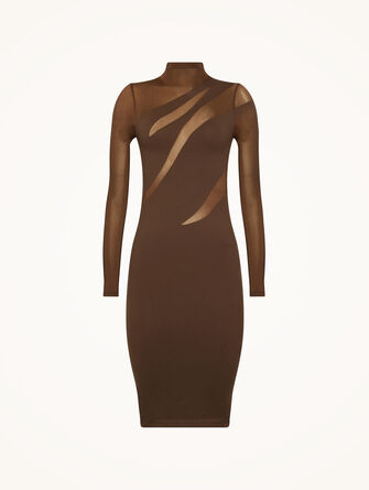 Sheer Opaque Dress