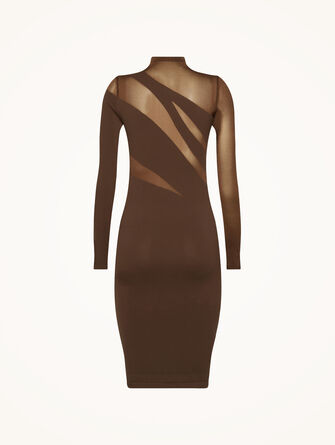 Sheer Opaque Dress