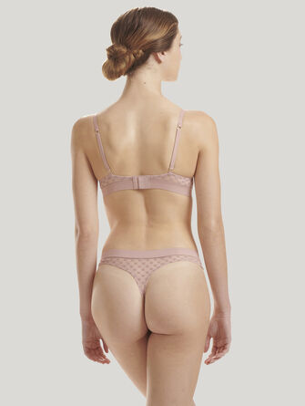 Sheer Logo Push-Up Bra