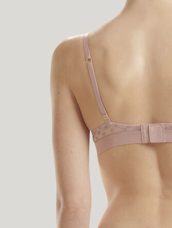Sheer Logo Push-Up Bra
