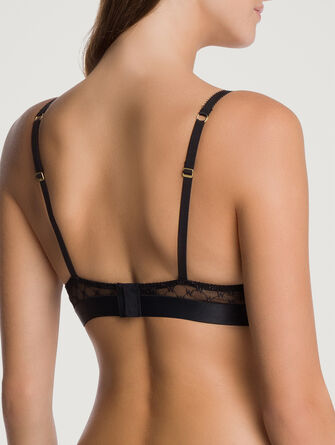 Sheer Logo Push-Up Bra
