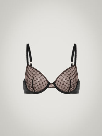 Sheer Logo Full Cup Bra