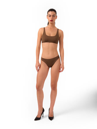 Sheer Opaque Swim Top