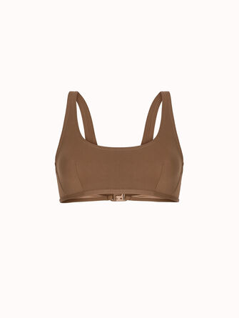 Sheer Opaque Swim Top
