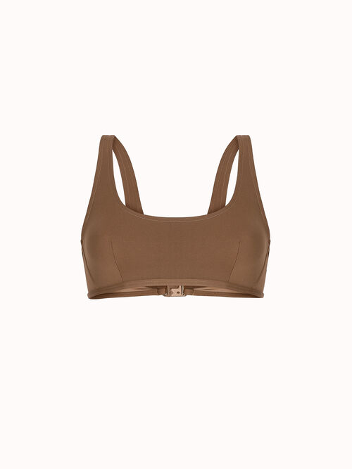 Sheer Opaque Swim Top