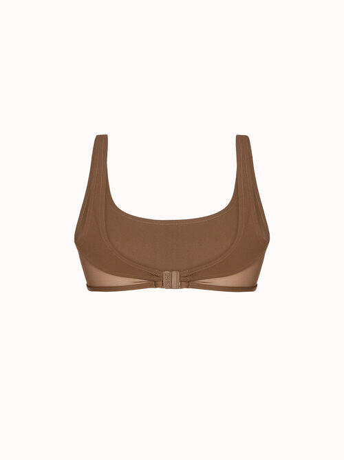 Sheer Opaque Swim Top