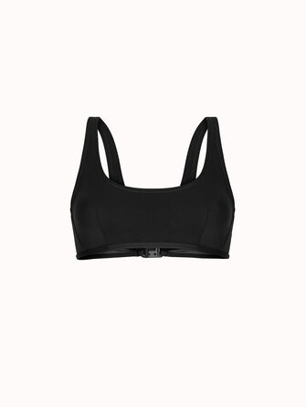 Sheer Opaque Swim Top
