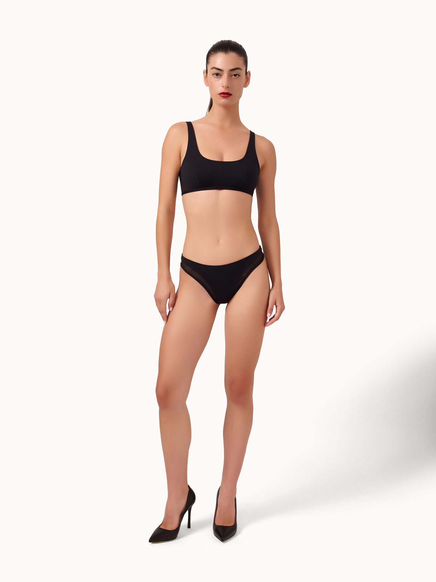 Sheer Opaque Swim Brazilien