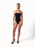Net Ribs Swim Bodysuit