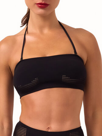 Net Ribs Swim Bandeau Bra