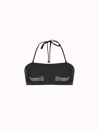 Net Ribs Swim Bandeau Bra
