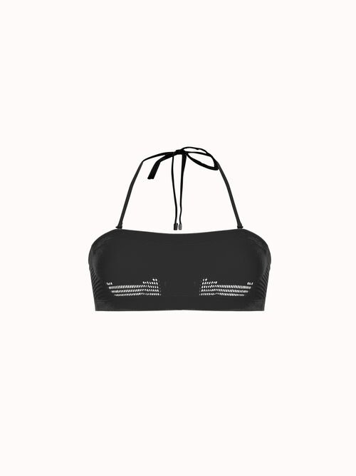 Net Ribs Swim Bandeau Bra
