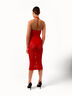 Net Ribs Swim Dress