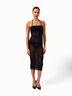 Net Ribs Swim Dress