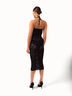 Net Ribs Swim Dress