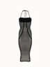 Net Ribs Swim Dress